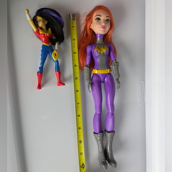 DC Comics Batgirl Wonder Woman Action Figures 12in 5in Mattel McDonald's Toy Set - Picture 9 of 12